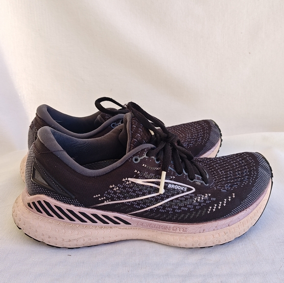 Brooks‎ Glycerin GTS 19 Running Shoes Black Gray Pink 7 1203441 B074 Athletic - Picture 2 of 10